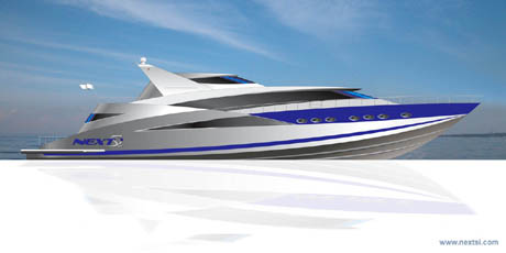 Представительская "люкс" яхта для путешествий и ведения деловых переговоров. Эта большая и впечатляющая яхта полностью решена в стиле "Nextsi" - стиль, роскошь и незабыДизайн-проект круизной яхты "NEXTSI-2700"